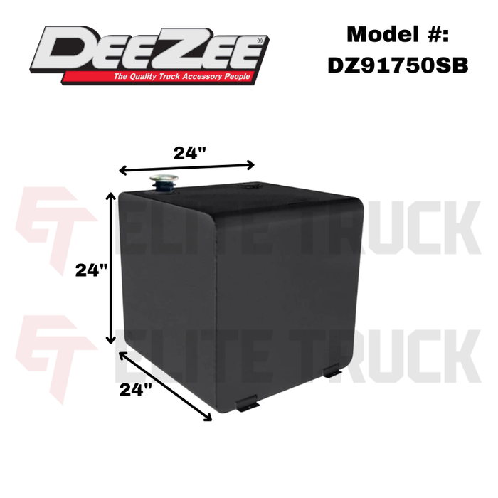 Dee Zee 55-Gal Black Steel Specialty Series Square Liquid Transfer Tank Model DZ91750SB