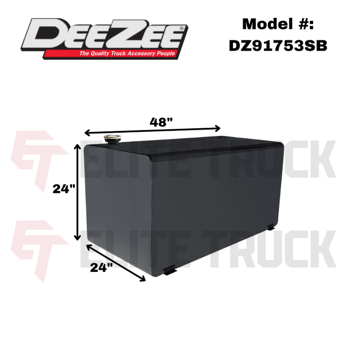 Dee Zee 106-Gal Black Steel Specialty Series Rectangle Liquid Transfer Tank Model DZ91753SB