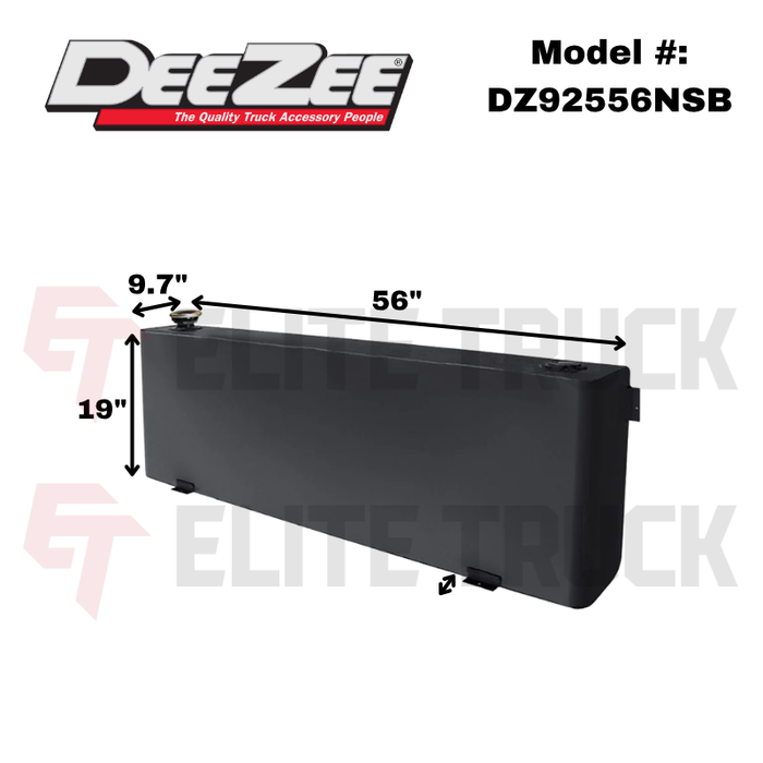 Dee Zee 39-Gal Black Steel Long Rectangle Transfer Tank Model DZ92556NSB