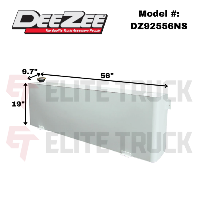 Dee Zee 39-Gal White Steel Long Rectangle Transfer Tank Model DZ92556NS