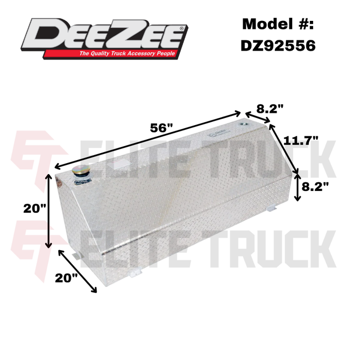 Dee Zee 76-Gal Brite-Tread Aluminum Wedge Transfer Tank Model DZ92556