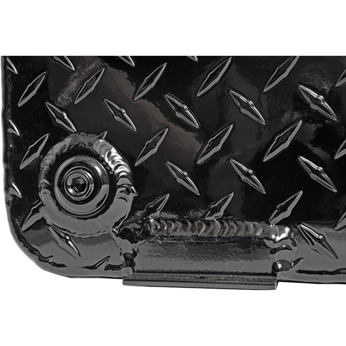 Dee Zee 92-Gal Gloss Black Aluminum Toolbox Combo Auxiliary Transfer Tank Model DZ92647XB