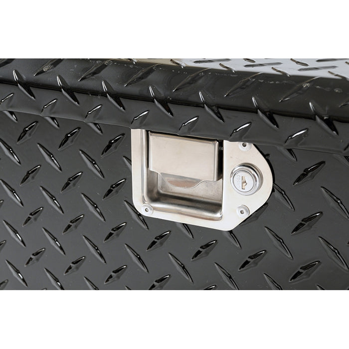 Dee Zee 92-Gal Gloss Black Aluminum Toolbox Combo Auxiliary Transfer Tank Model DZ92647XB