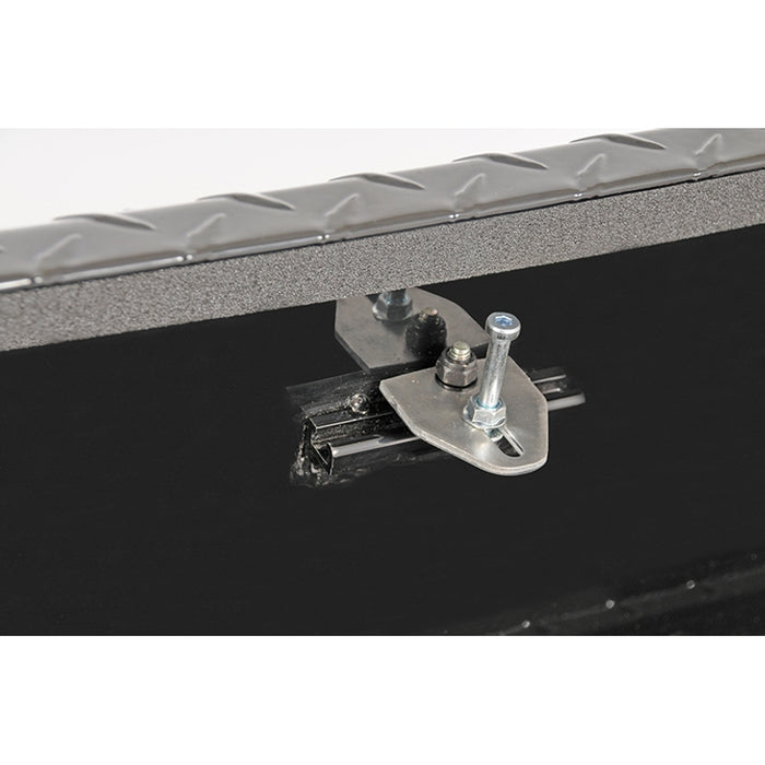 Dee Zee 92-Gal Gloss Black Aluminum Toolbox Combo Auxiliary Transfer Tank Model DZ92647XB