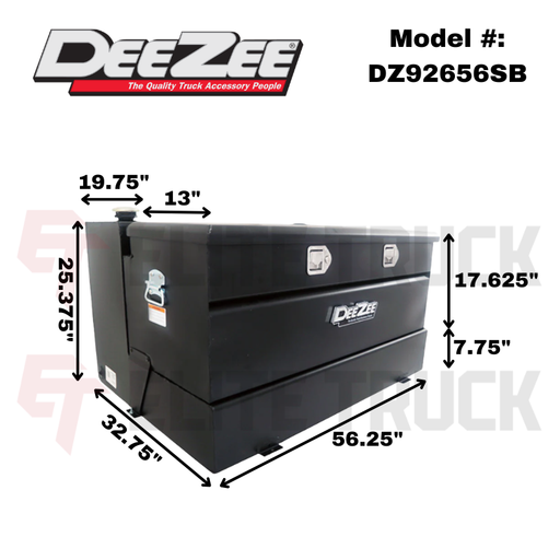 Dee Zee 111-Gal Steel Black Toolbox Combo Transfer Tank Model