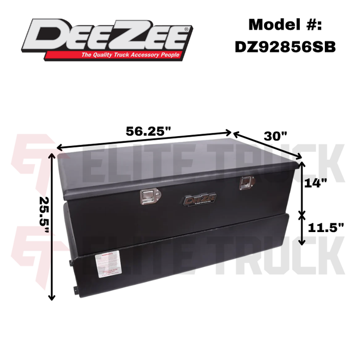 Dee Zee 75-Gal Steel Black Toolbox Combo Transfer Tank W/Pump Model DZ92856SB