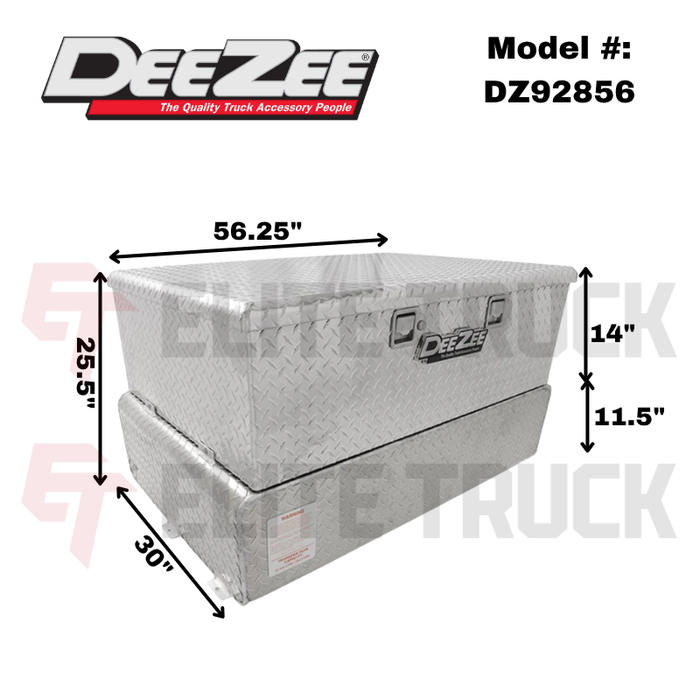 Dee Zee 75-Gal Brite-Tread Aluminum Toolbox Combo Transfer Tank W/Pump Model DZ92856