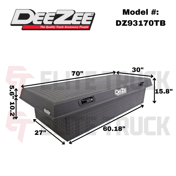 Dee Zee Platinum Series Single Lid Crossover Tool Box Model DZ93170TB