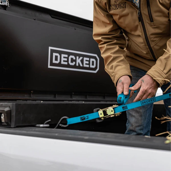 DECKED Full-Size Pickup Truck Tool Box Tundra Bed Rail Model DTB2T22-BLK
