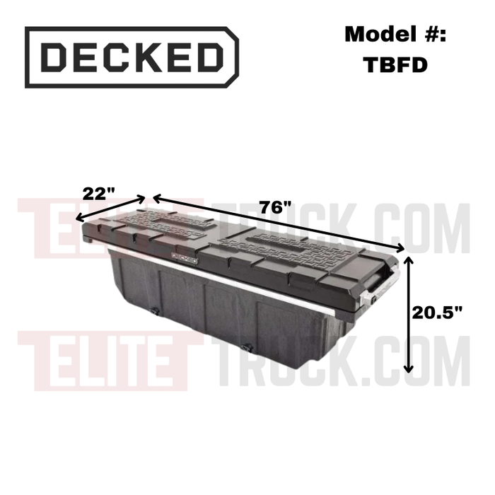 DECKED Full-Size Pickup Truck Tool Box Deep Tub Model TBFD