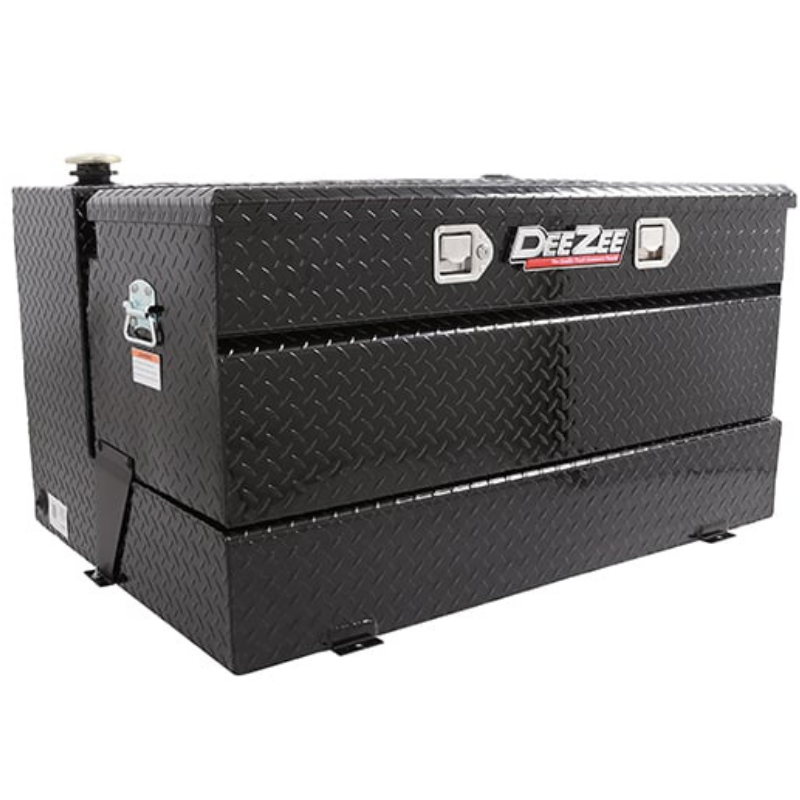 Dee Zee 92-Gal Gloss Black Aluminum Toolbox Combo Transfer Tank
