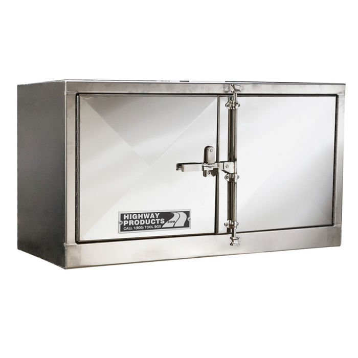 Highway Products 36 X 18 X 18 Underbody Box Smooth Aluminum Double Barn Door With Cam Latch Model 0212-028