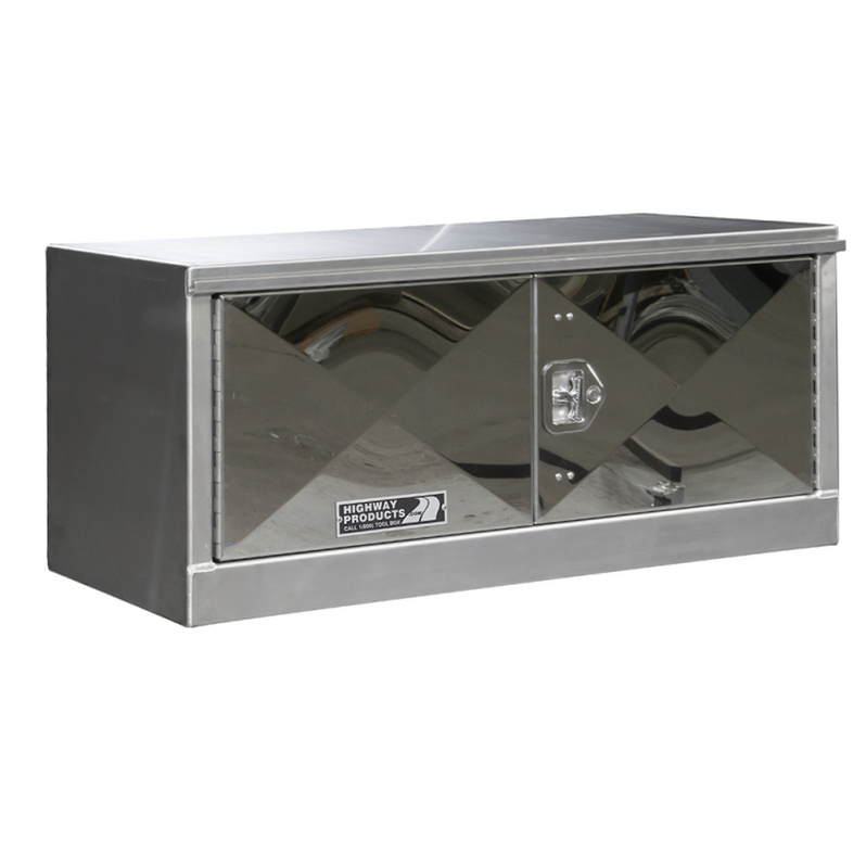Highway Product 48 X 24 X 24 Underbody Box Smooth Aluminum Double Barn ...