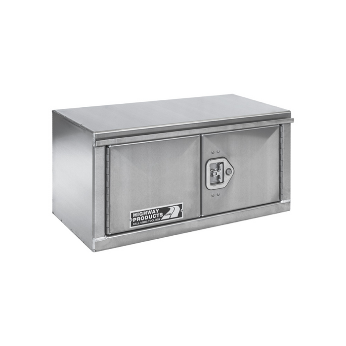 Highway Product 48 X 18 X 18 Underbody Box Smooth Aluminum Double Barn Door Box Right Hand Open Model 0212-002