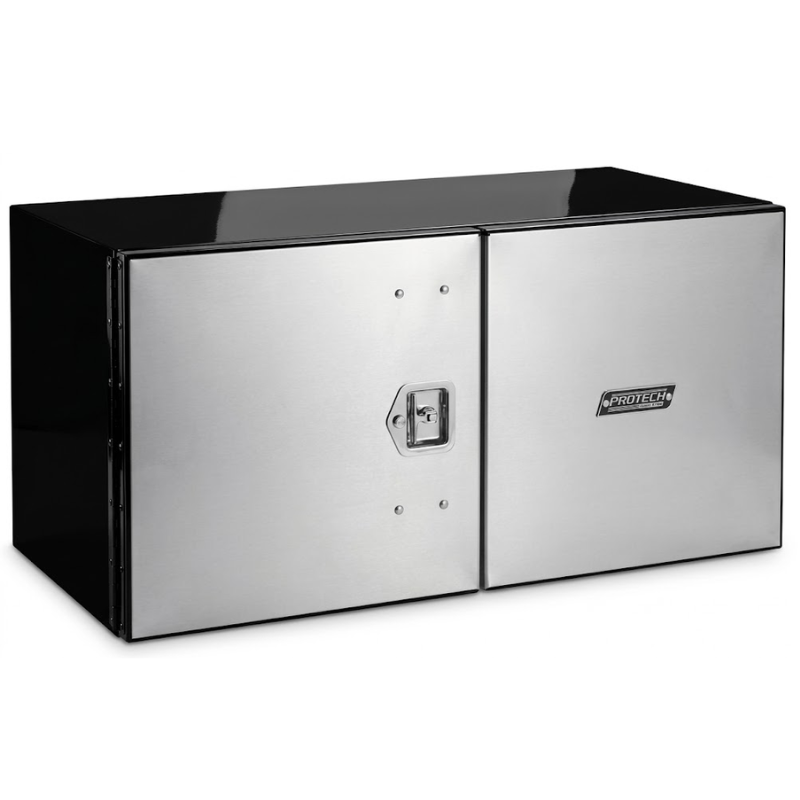ProTech Underbody/Top Mount Box 18X18X48 Stainless Steel w/ Double Bar ...