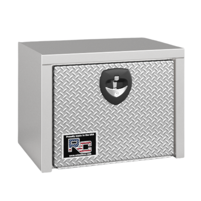RC Industries Underbody Box E-Series 30x24x24 .125 Smooth Aluminum With Diamond Bright Aluminum Door Gloss White Model EX302424M.UD
