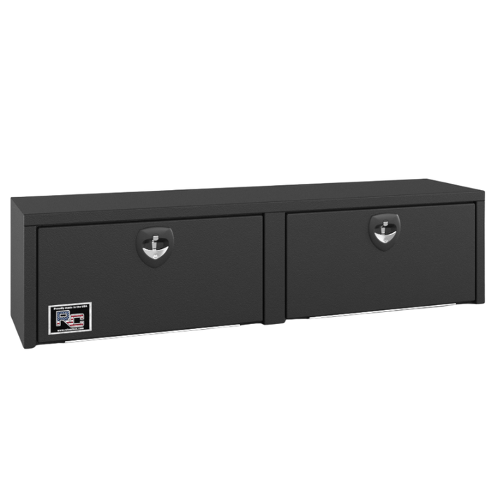RC Industries Underbody Box E-Series 96x24x24 14 GA Steel With 14 GA Steel Door Textured Black Model EM962424M.MB