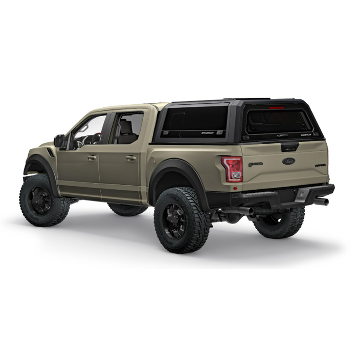 SmartCap Matte Black Truck Bed Cap EVOa Adventure Series w/ Horizontal Locks Model EA0301-MB
