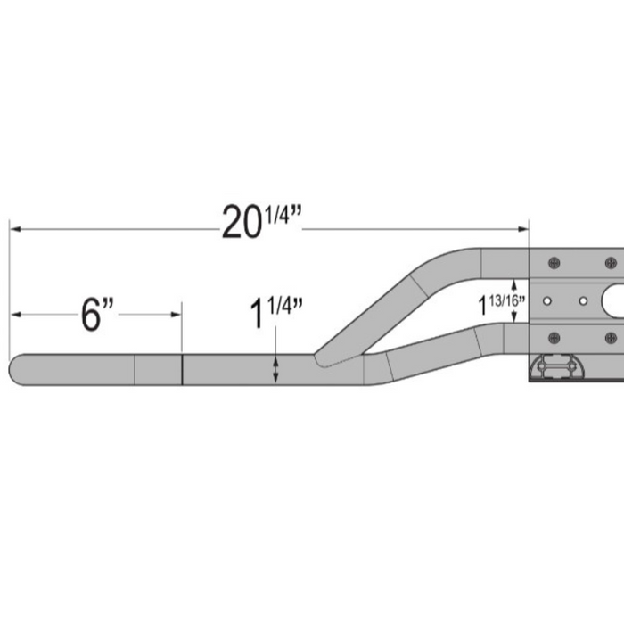 Vantech Black Aluminum Bolt-On Cargo Rack System Ford Transit Connect 2014-current SWB Model H1816EB31B
