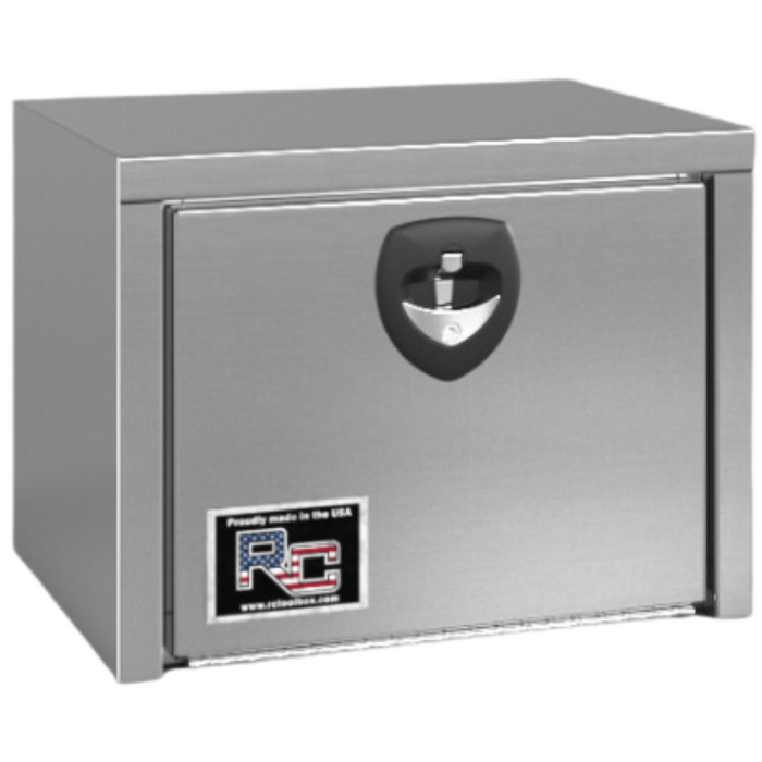 RC Industries Underbody Tool Box E/M Series 30x24x24 .125 Smooth Aluminum Mill Finish Model EX302424M.X