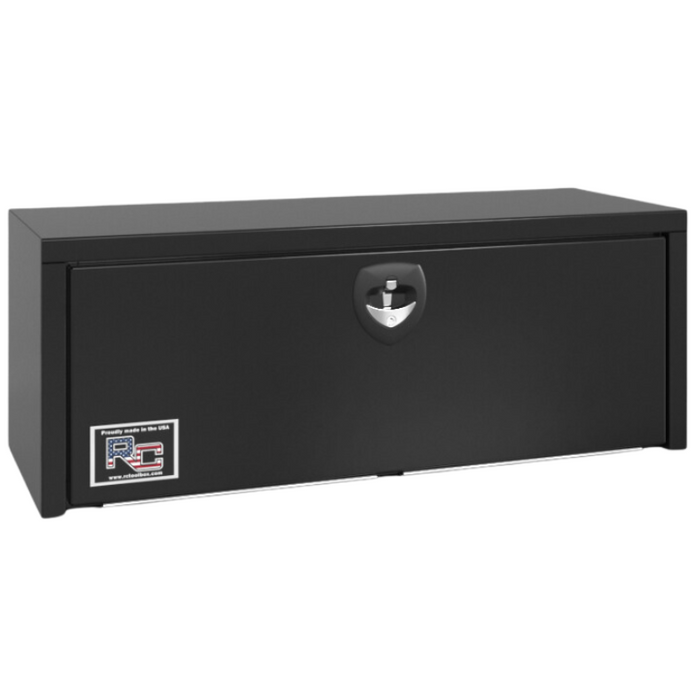 RC Industries Underbody Tool Box E/M Series 48x24x24 .125 Smooth Aluminum Gloss Black Model EX482424M.XG