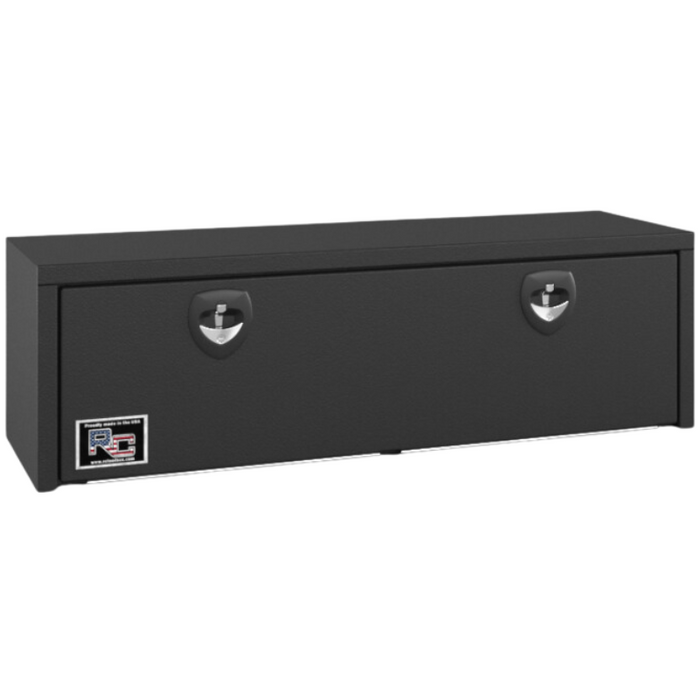 RC Industries Underbody Tool Box E/M Series 60x18x18 .125 Smooth Aluminum Textured Matte Black Model EX601818M.XB