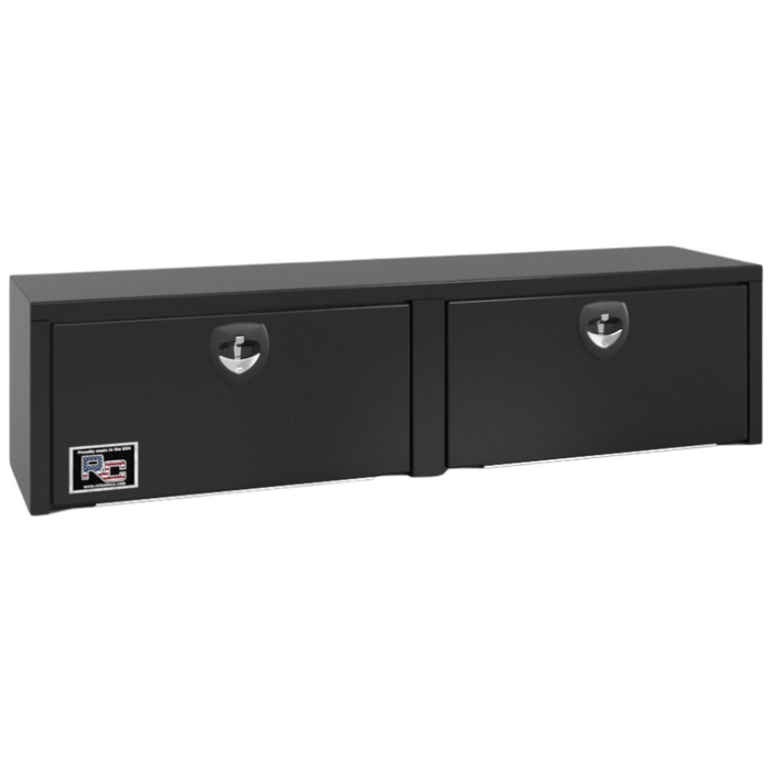 RC Industries Underbody Tool Box E/M Series 72x24x24 Steel Gloss Black Model EM722424M.MG