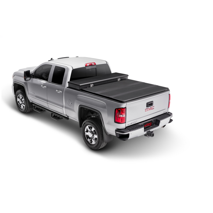 Extang Solid Fold Toolbox 2.0 Tonneau Cover - Black Textured Paint - For Use w/Existing Tool Box - Tool Box Not Included - 2009-2018 (2019-2023 Classic) Ram 1500/2010-2023 2500/3500 6' 4" Bed without RamBox Model 84430