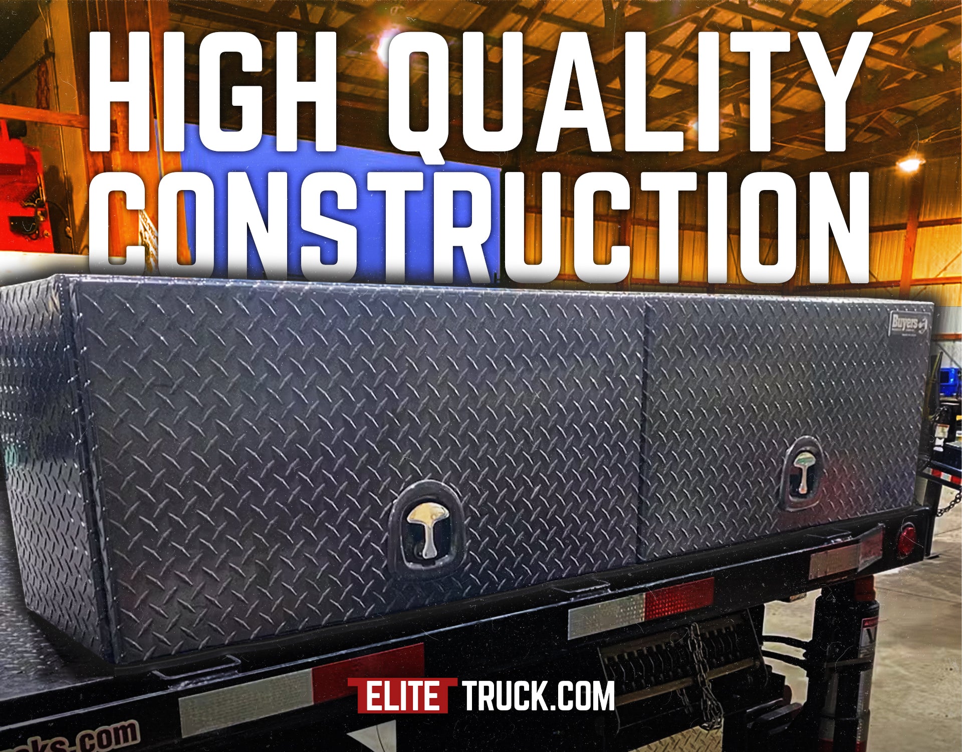 Used Top Box Buyers Products 16x13x88 Aluminum Top Mount Truck Box with Flip-Up Doo ...
