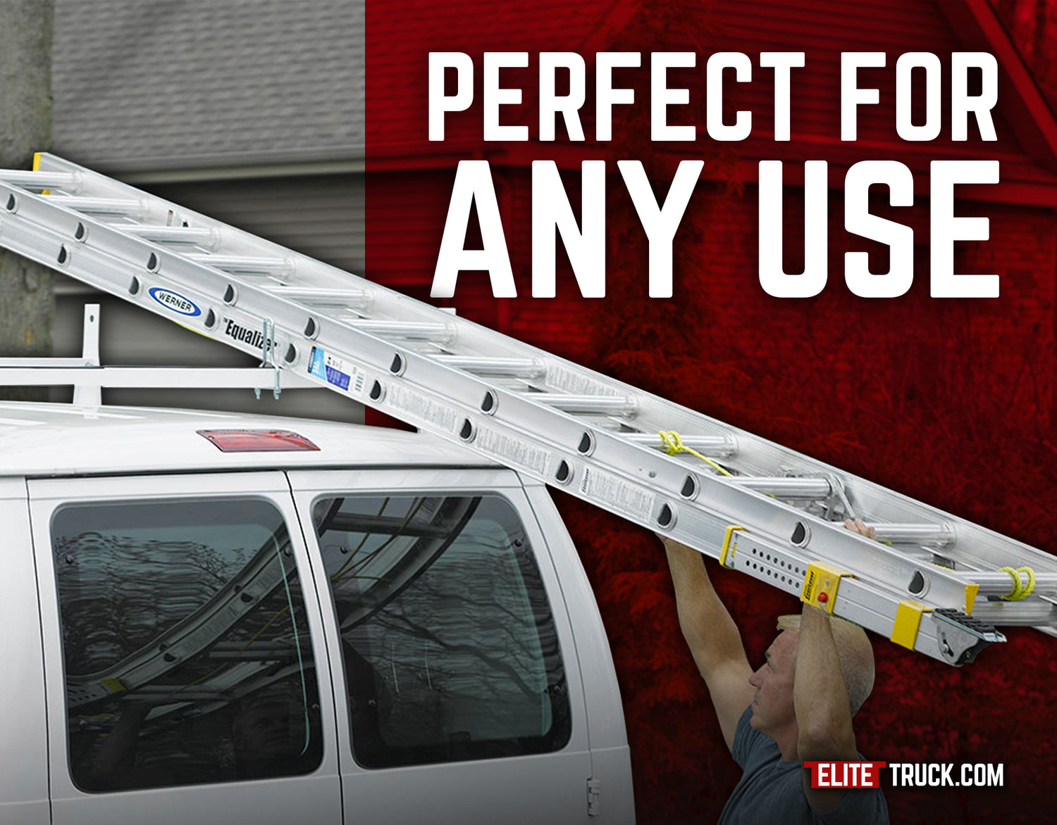 Weather Guard EZGLIDE2™ Fixed Drop-Down Ladder Van Rack Full Model 227 ...