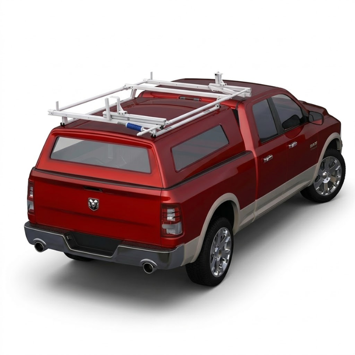 Prime Design ErgoRack Single Rotation Rack, For Fullsize / Midsize Pickups W/ Toppers, 6 FT Channel, 62 In Crossbars Model BR-PU2-62-HM