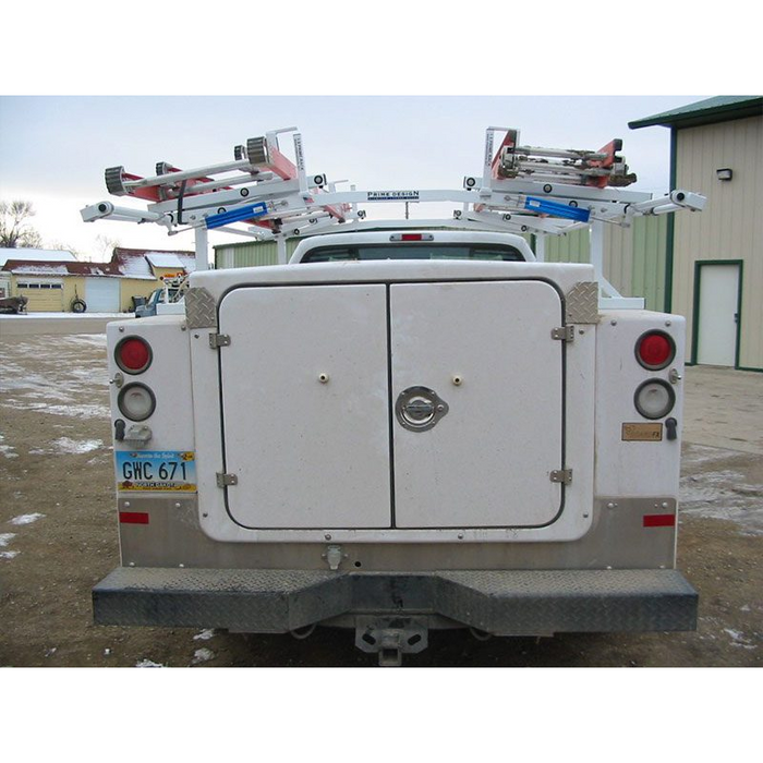 Prime Design ErgoRack Rotation Rack, For Enclosed Service Body With UM3 MountIngs, 90 In Crossbars Model BR-UM3-90-M