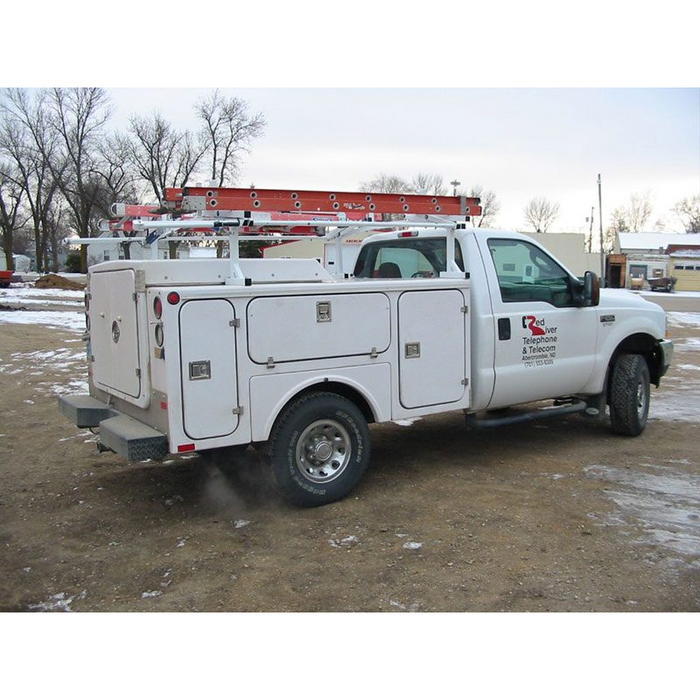 Prime Design ErgoRack Rotation Rack, For Enclosed Service Body With UM3 MountIngs, 84 In Crossbars Model RR-UM3-84-M