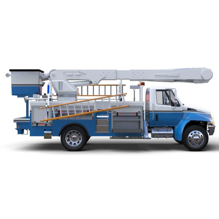 Prime Design ErgoRack Dual Rotation Rack For Open Service Body With 2 Crossbars 78 In Utility Elevated Model RR-PU7-78-M