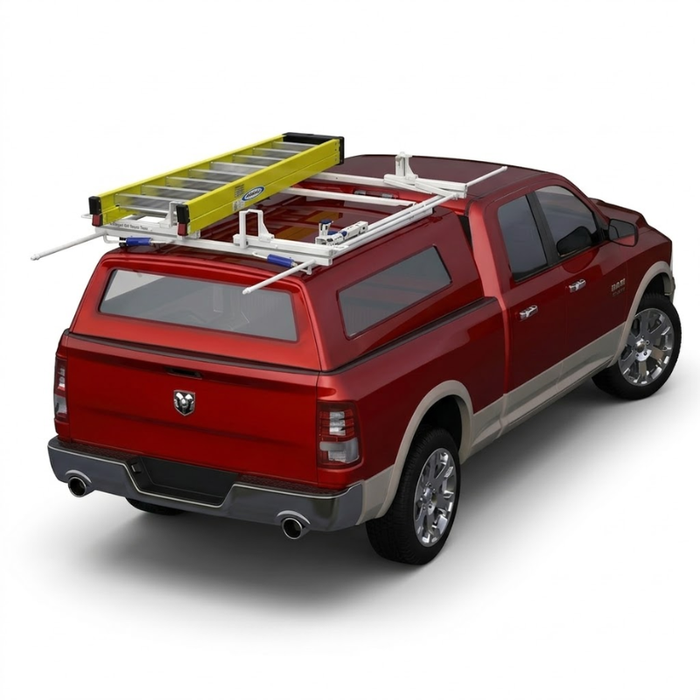 Prime Design ErgoRack Rotation 3 Crossbar Rack, For Fullsize Pickups W/ Toppers, 8 FT Channel, 68 In Crossbars Model RR3-PU3-68-HM