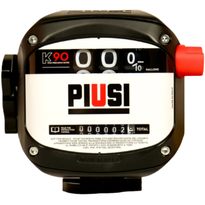 PIUSI K90 ATEX Mechanical Flow Meter 5-32 GPM 1" NPT Model F009SE500