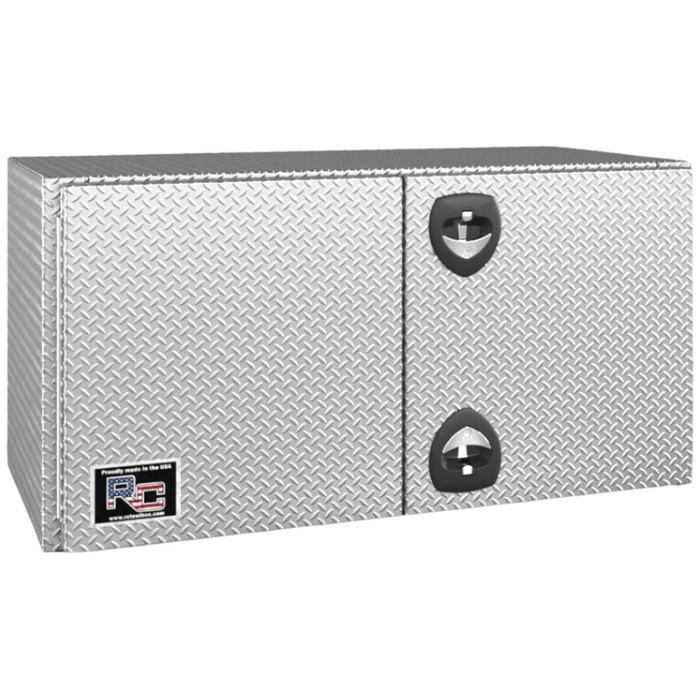 RC Industries Underbody Tool Box F-Series Dual Handle 60x18x18 .125 Diamond Tread Aluminum Curbside Model FU601818.UC
