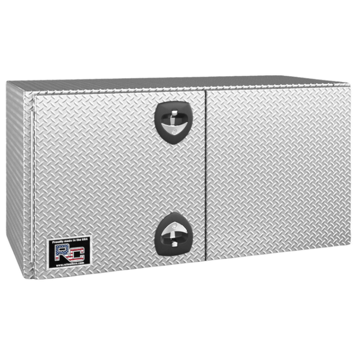 RC Industries Underbody Tool Box F-Series Dual Handle 60x18x18 .125 Diamond Tread Aluminum Roadside Model FU601818.U