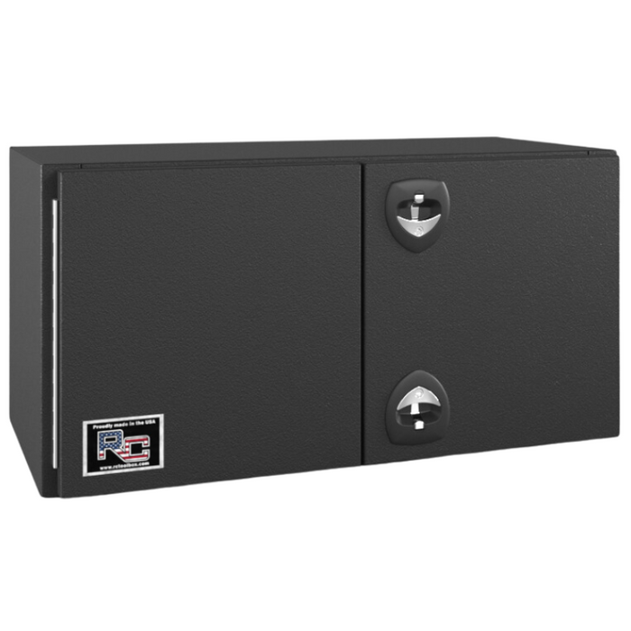 RC Industries Underbody Tool Box F-Series Dual Handle 60x18x18 Steel Textured Matte Black Curbside Model FM601818.MC