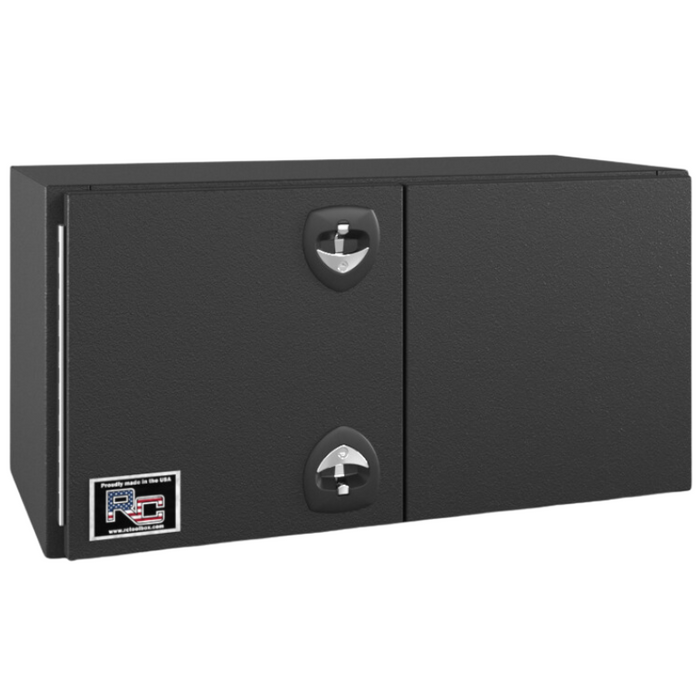 RC Industries Underbody Tool Box F-Series Dual Handle 48x24x24 Steel Textured Matte Black Roadside Model FM482424.M