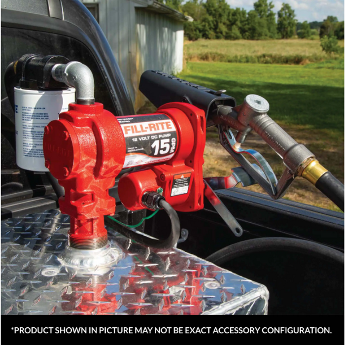 Fill-Rite 15 GPM 12V DC Transfer Tank Pump Kit Auto Nozzle Unleaded Sp ...