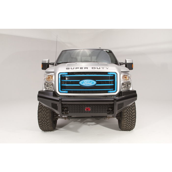 Fab Fours Black Steel Front Ranch Bumper; 2 Stage Black Powder Coated; w/o Full Grille Guard; Incl. Light Cut-Outs; Model FS11-S2561-1