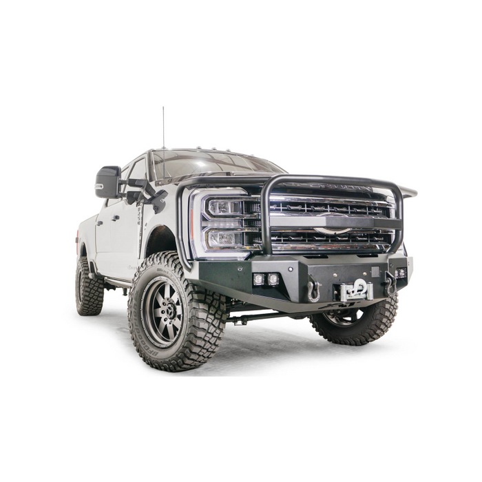 Fab Fours Premium Winch Front Bumper w/ Full Grill Guard Adaptive Cruise Control Compatible Model FS23-A5960-1