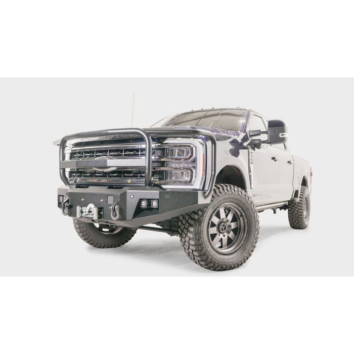 Fab Fours Premium Winch Front Bumper w/ Full Grill Guard Adaptive Cruise Control Compatible Model FS23-A5960-1