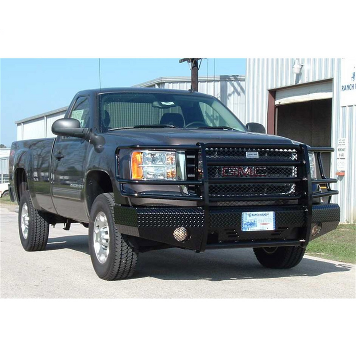 Ranch Hand Summit Series Front Bumper W/ Grille Guard Fits Select 07-10 GMC Sierra 2500 HD/3500 HD Model FSG081BL1