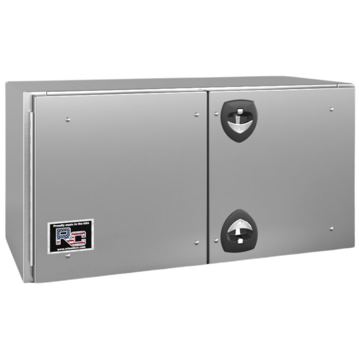 RC Industries Underbody Tool Box F-Series Dual Handle 36x24x24 .125 Aluminum Box With Stainless Steel Door Curbside Model FX362424.KC