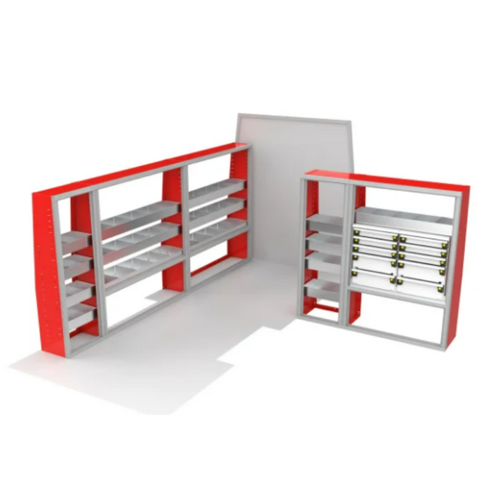 CTech VanPro Commercial Shelving Van Package Ford Transit 148" EXT Wheelbase Model FT-EXT-PRO-1