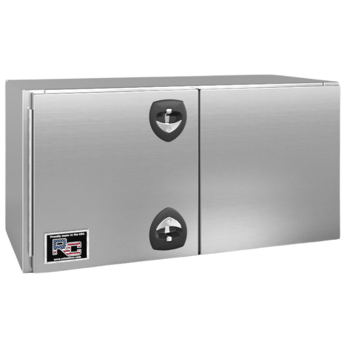 RC Industries Underbody Tool Box F-Series 72x24x24 .125 Smooth Aluminum Mill Finish Roadside Model FX722424.X
