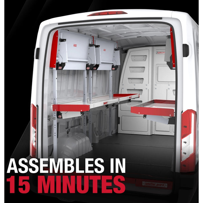 Weather Guard Folding Van Shelf Unit 60in Model 9560-3-01