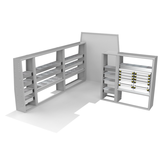 CTech VanPro Commercial Shelving Van Package Ford Transit 148" EXT Wheelbase Model FT-EXT-PRO-1